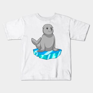 Seal with Ice floe Kids T-Shirt